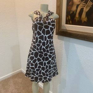 Banana Republic Giraffe print fully lined dress. Sz.4
